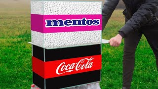 Coca-cola VS Mentos Experiment Guillotine