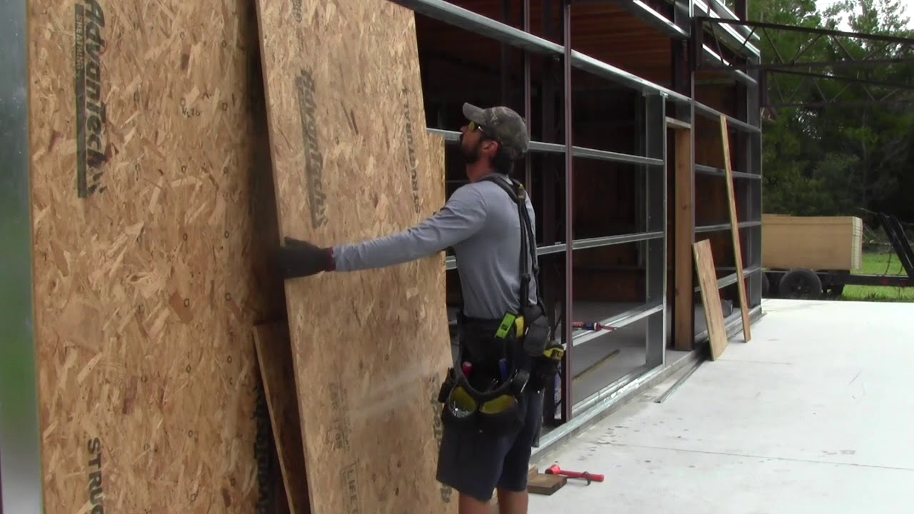 Episode 35 Exterior Wall Sheathing Begins YouTube Episode 35 Exterior Wall Sheathing Begins YouTube