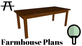 http://myoutdoorplans.com/table/kitchen-table-plans/ SUBSCRIBE for a new DIY video almost every day! Building a farmhouse table 