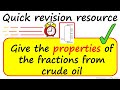 Properties of Fractions from Crude Oil