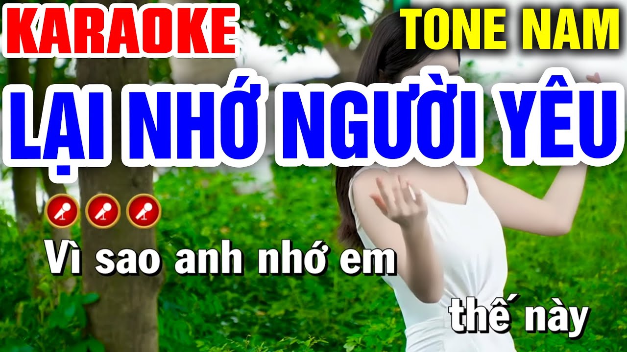 LẠI NHỚ NGƯỜI YÊU Karaoke Liên Khúc Nhạc Sống Tone Nam | Mạnh Hùng Karaoke