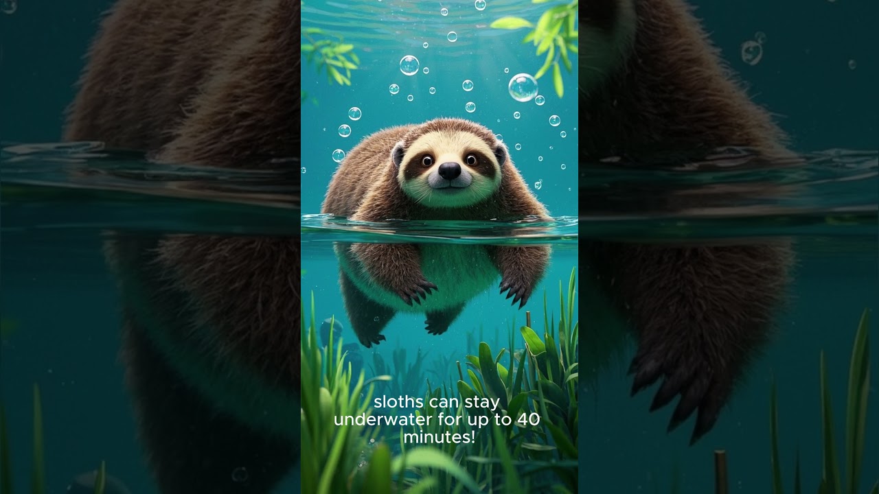Sloths Hold Their Breath Longer Than Dolphins 😮🐌🌊 