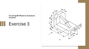 3D Model Practice in Autodesk Inventor | Exercise 3 Tutorial