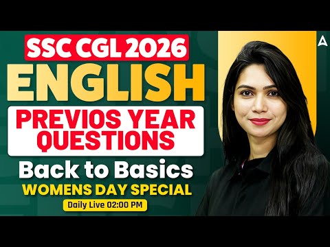 SSC CGL 2026 | SSC CGL English Previous Year Solved Paper | SSC CGL English Classes By Neha Mam