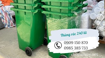 Bán thùng rác 240 lít giá rẻ nhất TP.HCM