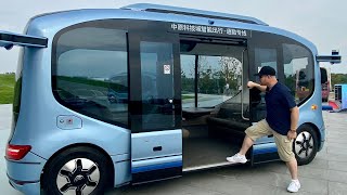 Riding an Autonomous Bus ON THE CITY STREETS in China (Xiaoyu 2.0)