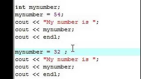 C++ Tutorial - 4 - Modify Variables to New Values