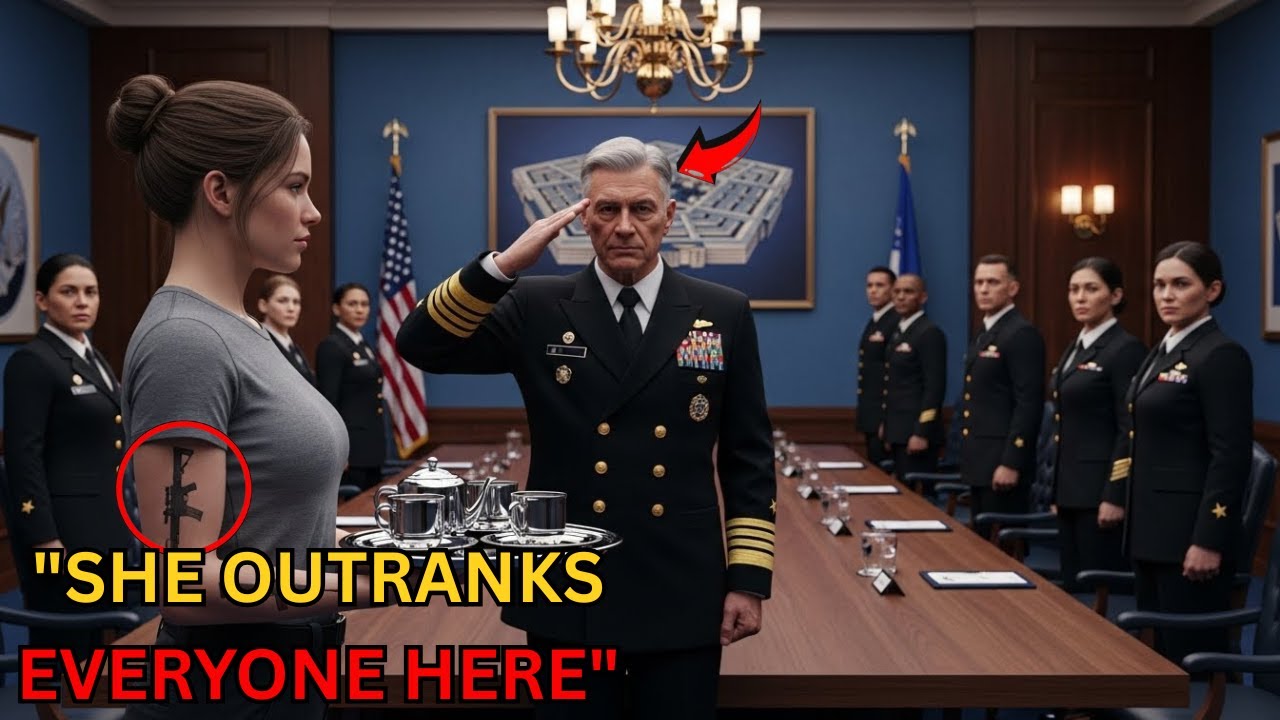 The SEAL Admiral Asked Her Rank — Then Her Sniper Tattoo Shocked