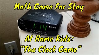 "Math Games For Your Stay At Home Kids:  THE CLOCK GAME" screenshot 1