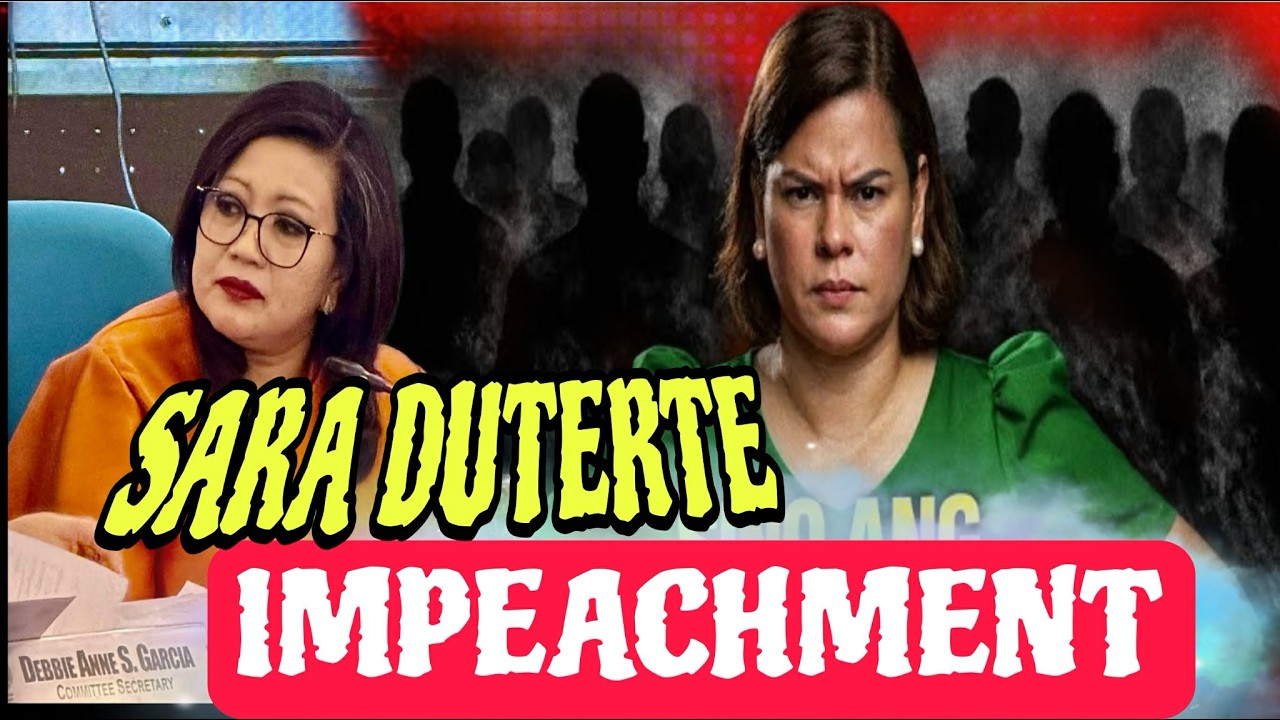 VP SARA IMPEACHMENT PROCEEDINGS! READY NA BUKSAN BANK ACCOUNT NI SARA!