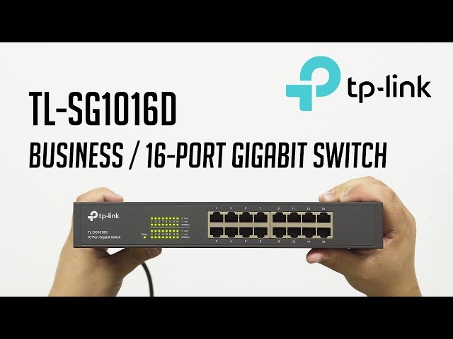 TP-Link TL-SG1016D 16 Port Unmanaged Gigabit Switch TL-SG1016D