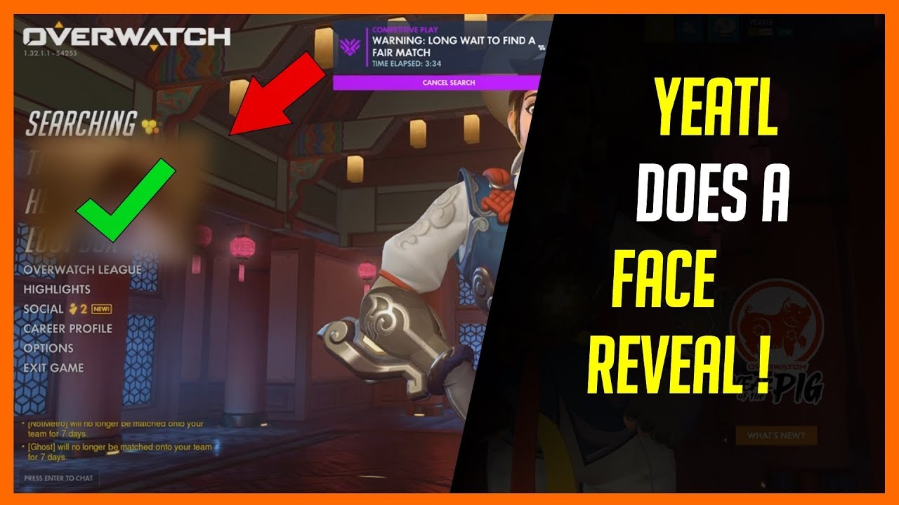RANK 1 HAMMOND YEATL does a FACE REVEAL! - Overwatch Highlights #3