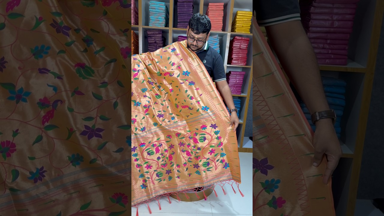 All Over Jaal Weaving Brocket Paithani Soft Silk Saree