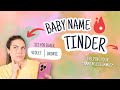 Unique baby names 2024 this or that baby name tinder for unique boys  girls baby name ideas