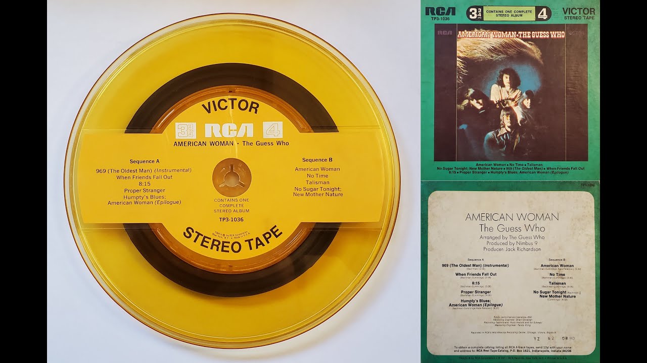 The Guess Who No Sugar Tonight [Reel To Reel] YouTube