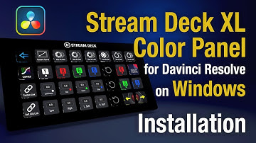 Davinci Color Panel Stream Deck XL Win Install