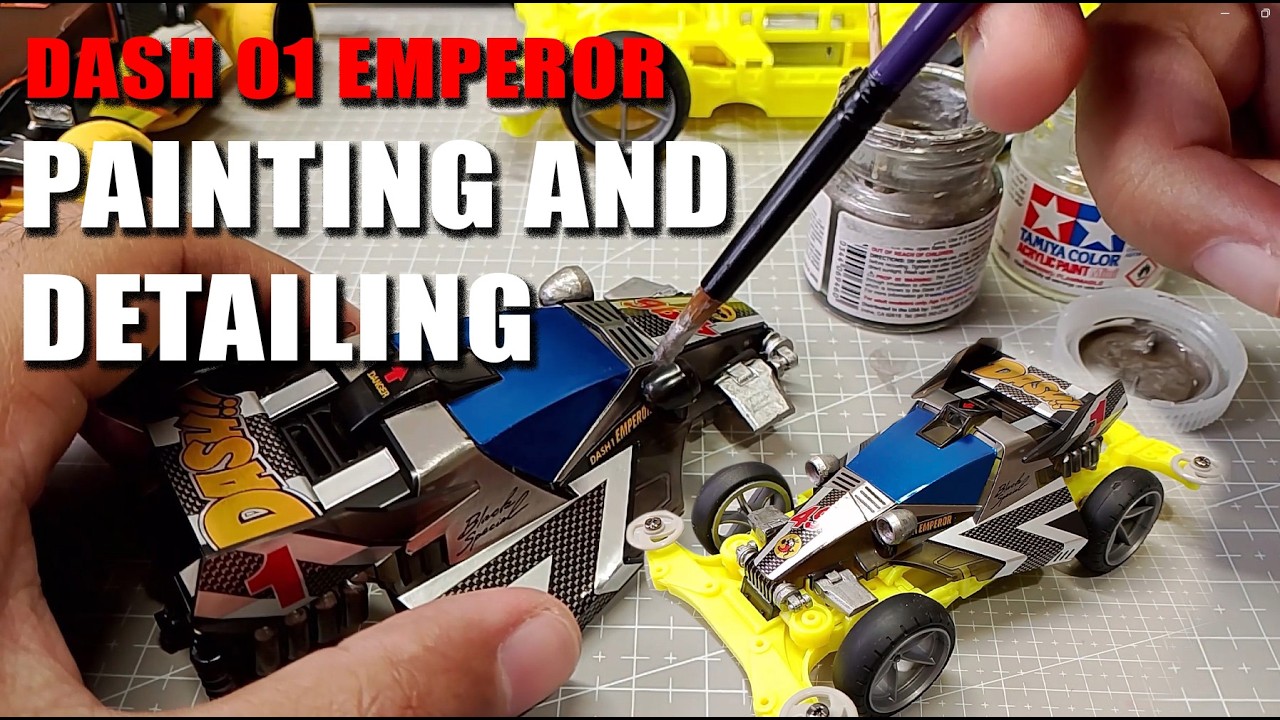 TAMIYA MINI 4WD PAINTING AND DETAILING DASH 01 EMPEROR BLACK