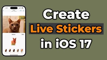 iOS 17 How To Make Live Stickers From Any Pictures! Make Your Own Animated Stickers !!