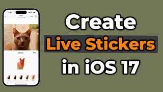 iOS 17 How To Make Live Stickers From Any Pictures! Make Your Own Animated Stickers !! screenshot 5