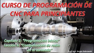 CNC Programming Course for Beginners Ch2 Les6 - Tool Nose Radius Compensation in CNC Lathe Progra...