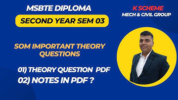"Strength of Material Important Theory Questions | MSBTE Diploma K-Scheme Exam Preparation"