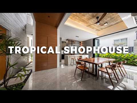 Why This Architect Designed His Shophouse Inspired Home | Modern Tropical Design | Architecture