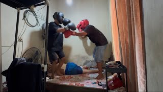 Denny Bathang Prank  Turn His Room Into A Boxing Ring