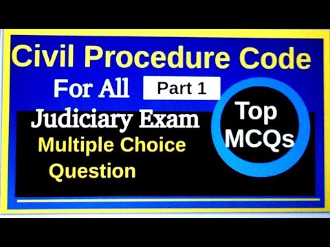 Top MCQs of Civil Procedure Code/Multiple Choice Question Of CPC Part 1 ...