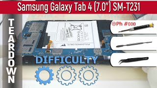 Samsung Galaxy Tab 4 7.0'' SM-T231 📱 Teardown Take apart Tutorial