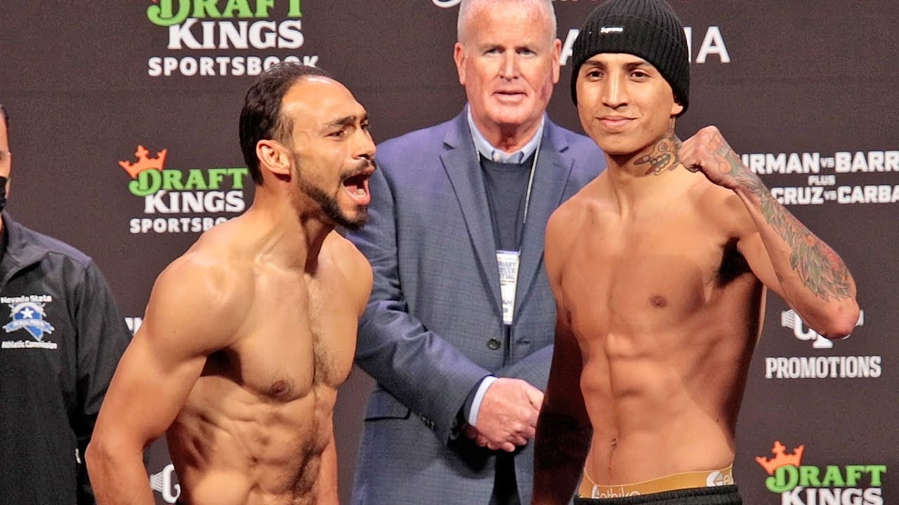 KEITH THURMAN SCREAMS AT MARIO BARRIOS AT WEIGH IN! HYPED AF FOR RETURN! FULL WEIGH IN VIDEO