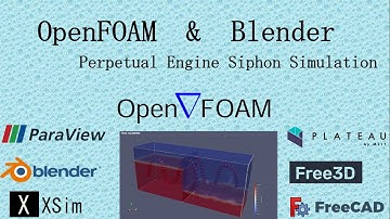 OpenFOAM ＆ Blender : Perpetual Engine Siphon Simulation