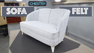 SOFA upholstered in FELT / how to assemble to make furniture with your own hands KIT from KONYSHEV