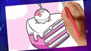 Learn How To Draw Pastry For Kids And Beginners