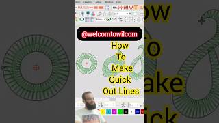 How To Make Quick Out Lines|@welcomtowilcom #computerembroidery