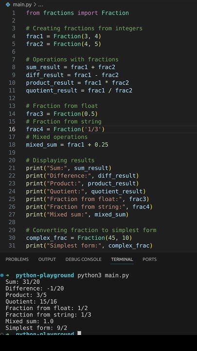 Using Python 3 to Handle Rational Numbers with the fractions Module ...