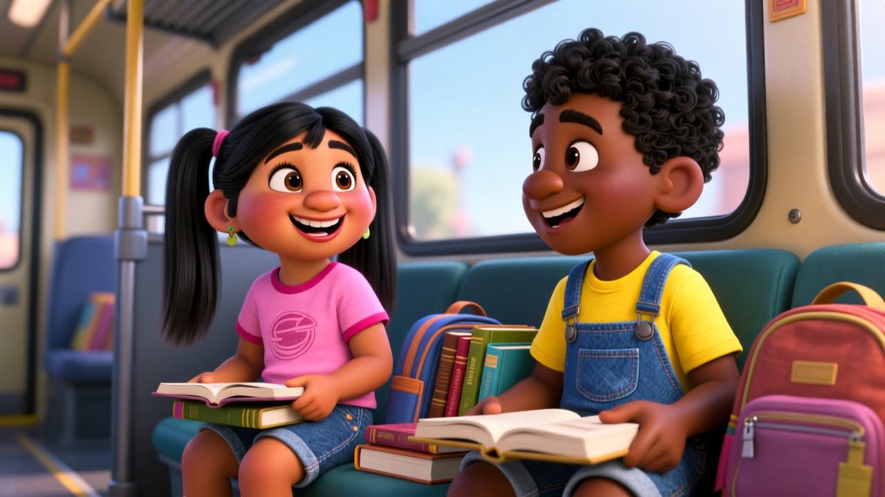 School Bus Friends With Baby 🚌 Fun Counting and ABC Song for Kids | Learn Letters and Numbers