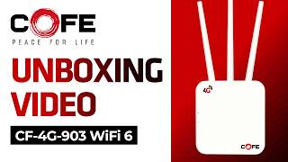 COFE CF-4G-903 WiFi 6 Router Unboxing & Review, 4G SIM Router, Speed UPTO 300 Mbps, All SIM Support
