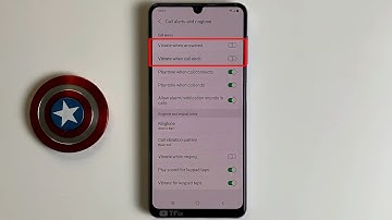 Vibrate when answered and call ends on Samsung A22 Android 11