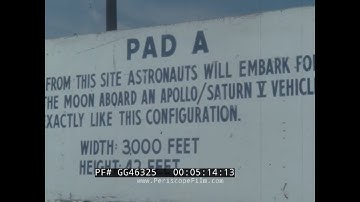 APOLLO PROGRAM LAUNCH VEHICLE ASSEMBLY BUILDING & SATURN V ROCKET  PAD A  (SILENT) GG46325