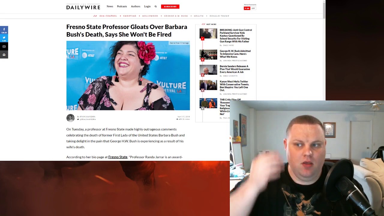 Liberal Professor Unleashes Massive Hate... And Gets Away with It newspaper mockup