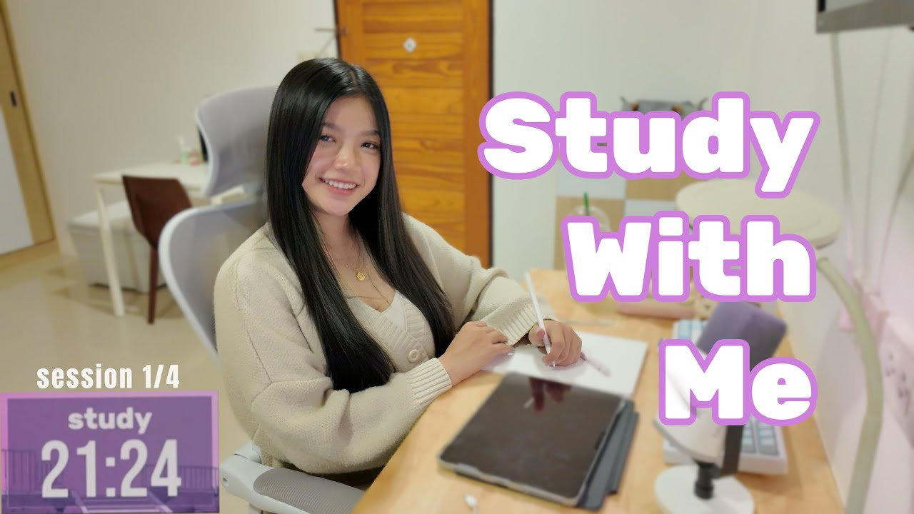 🔴LIVE 4-hour study with me 🌧️| 60/10 | talk during breaks 📚 Pharmacy student💊