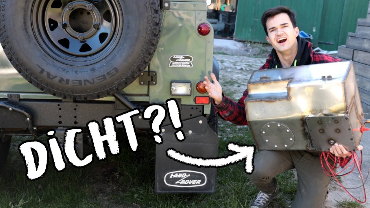 Bekomme ich den Wasssertank DICHT?! | Defender 90 Camper Umbau