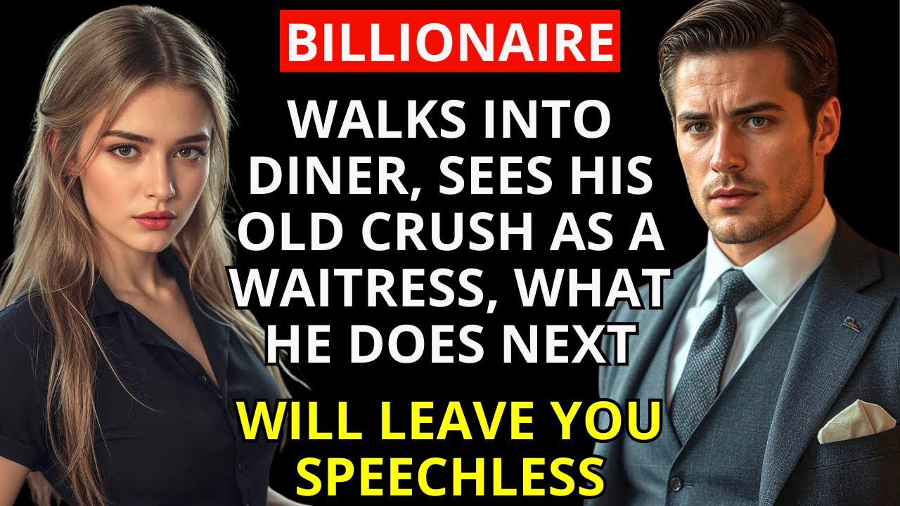 Billionaire Walks Into Diner, Sees His Old Crush as a Waitress—What He Does Next Will Leave You...