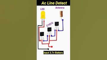 Ac line detector circuit Using c1815 transistor #short_video #circuit