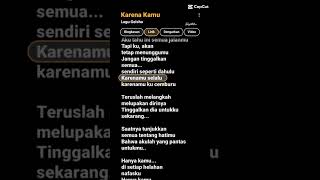 Download Lagu lirik karena kamu #fypシ #karena kmu#lagu MP3 Download Lagu lirik karena kamu #fypシ #karena kmu#lagu MP3