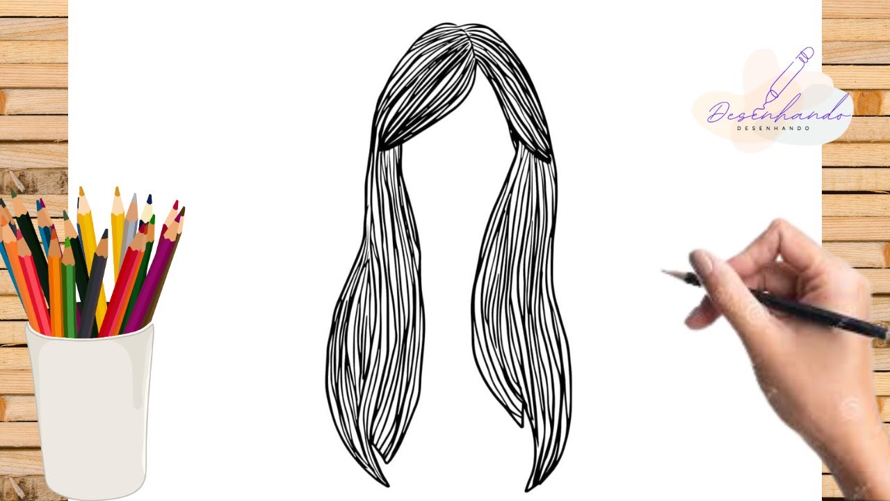 Como desenhar CABELO | Desenhando CABELO Passo a Passo | Como desenhar ...