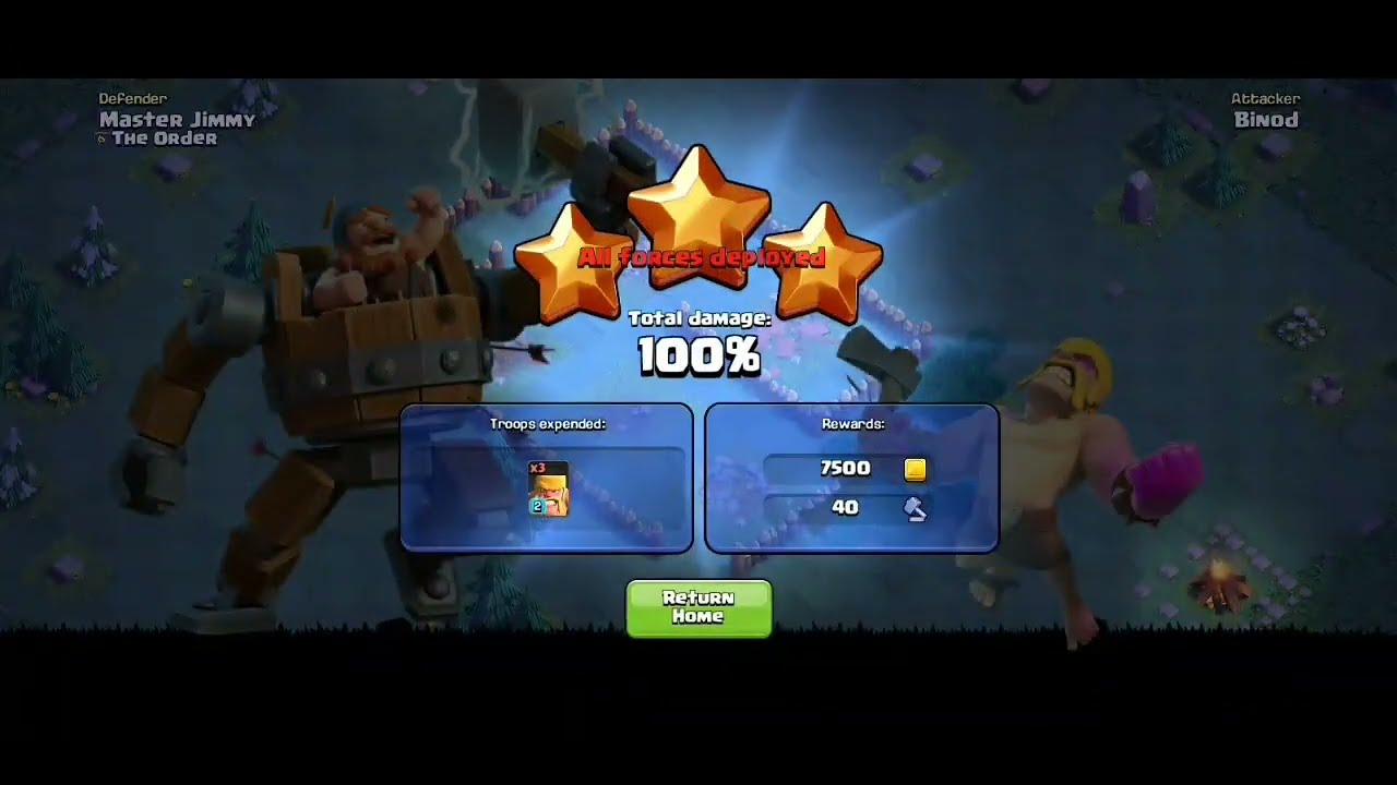 Binod's gameplay of COC. Builder Hall Level 2. 