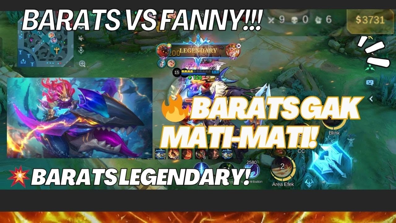 🔥 BARATS VS FANNY! Tank Raksasa Ini Dapat LEGENDARY Lawan Assassin Lincah! | Mobile Legends Gameplay