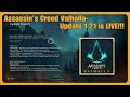 Assassin's Creed Valhalla- Update 1.21 is LIVE!!!