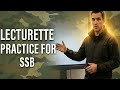 Learn how to give lecture in SSB | Best way to prepare for lecture 